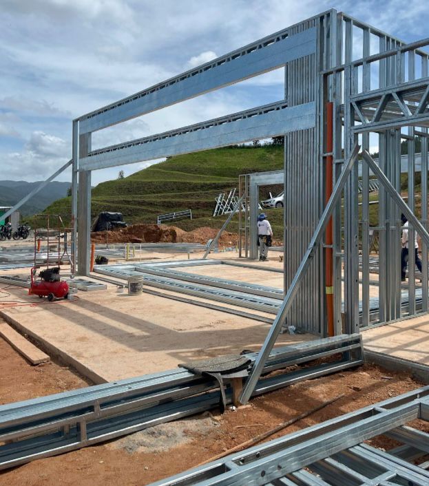 Estructura Steel Framing levantada — Antioquia, Colombia