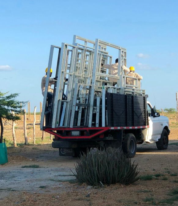 Paneles Steel Framing prefabricados a pie de obra